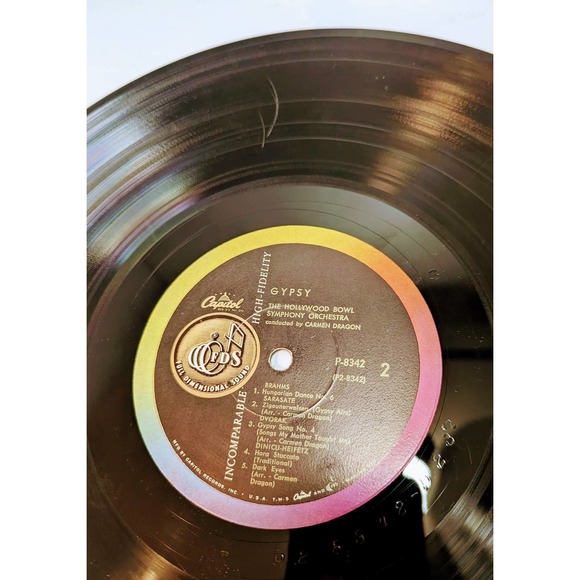 Vintage Carmen Dragon Gypsy Capitol SP 8342 Stereo Record Vinyl LP - Picture 7 of 7
